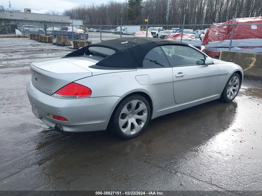 2006 BMW 650I VIN: WBAEK13416CN75667 Lot: 38827151