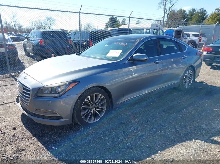 2015 Hyundai Genesis 3.8 VIN: KMHGN4JE7FU027954 Lot: 38827868
