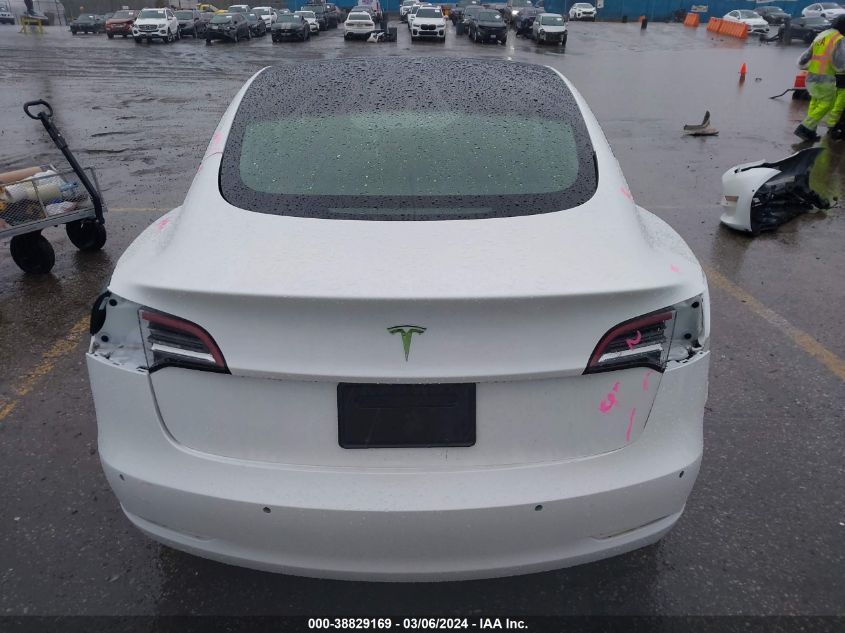 2021 Tesla Model 3 Standard Range Plus Rear-Wheel Drive VIN: 5YJ3E1EA9MF930752 Lot: 38829169