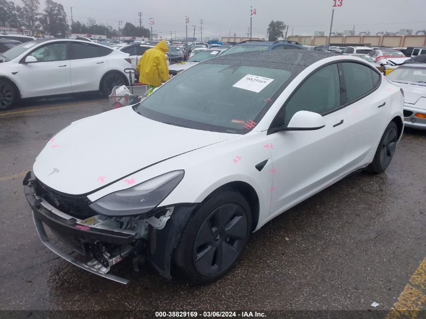 2021 Tesla Model 3 Standard Range Plus Rear-Wheel Drive VIN: 5YJ3E1EA9MF930752 Lot: 38829169