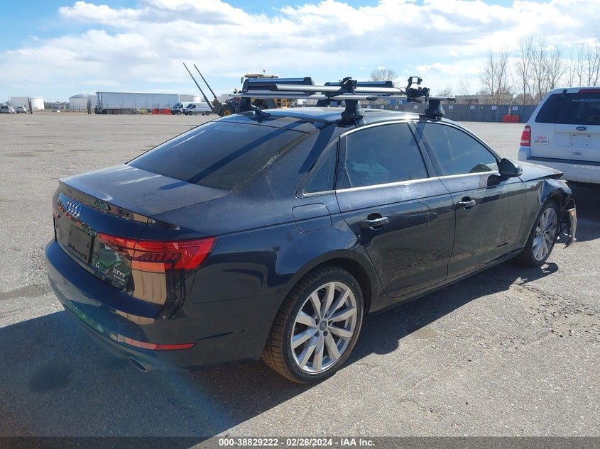 2017 Audi A4 2.0T Premium VIN: WAUANAF45HN065850 Lot: 38829222