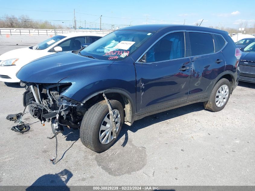 2016 Nissan Rogue S VIN: KNMAT2MT8GP641880 Lot: 38829239