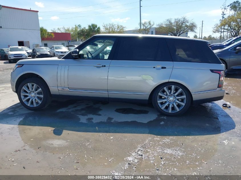 2015 Land Rover Range Rover 5.0L V8 Supercharged VIN: SALGS3TF2FA226370 Lot: 38829432