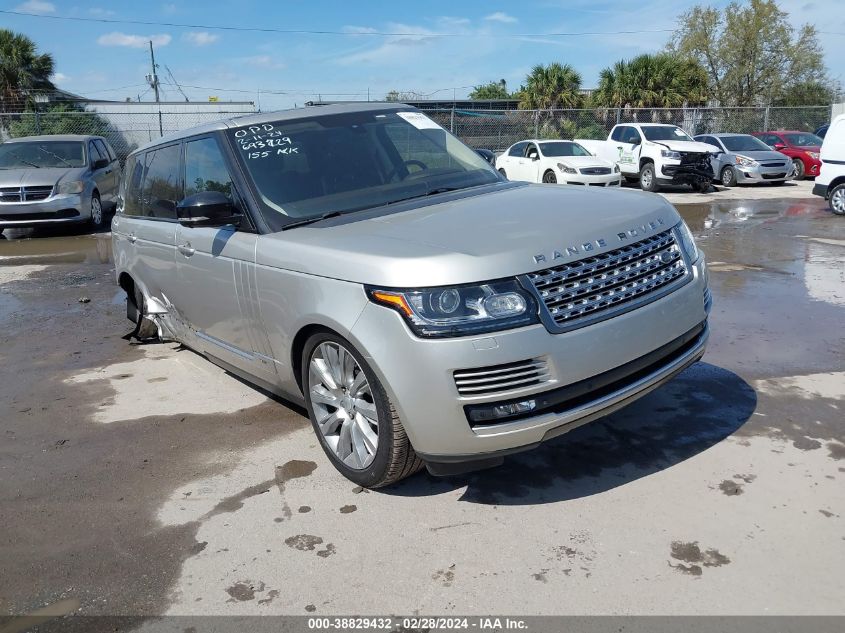 2015 Land Rover Range Rover 5.0L V8 Supercharged VIN: SALGS3TF2FA226370 Lot: 38829432