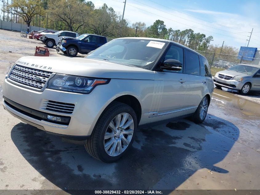 2015 Land Rover Range Rover 5.0L V8 Supercharged VIN: SALGS3TF2FA226370 Lot: 38829432