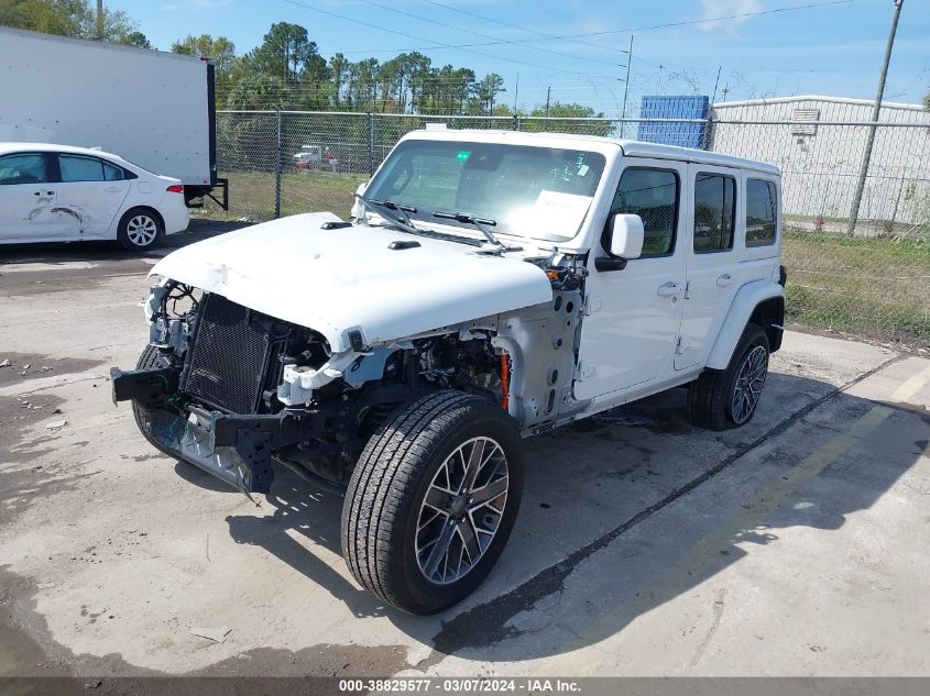 2022 Jeep Wrangler 4Xe Unlimited High Altitude 4X4 VIN: 1C4JJXP67NW108088 Lot: 38829577