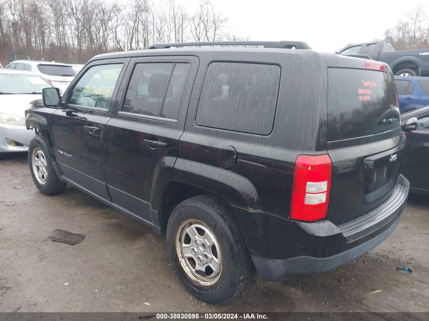 2014 Jeep Patriot Sport VIN: 1C4NJPBA8ED777088 Lot: 38830595