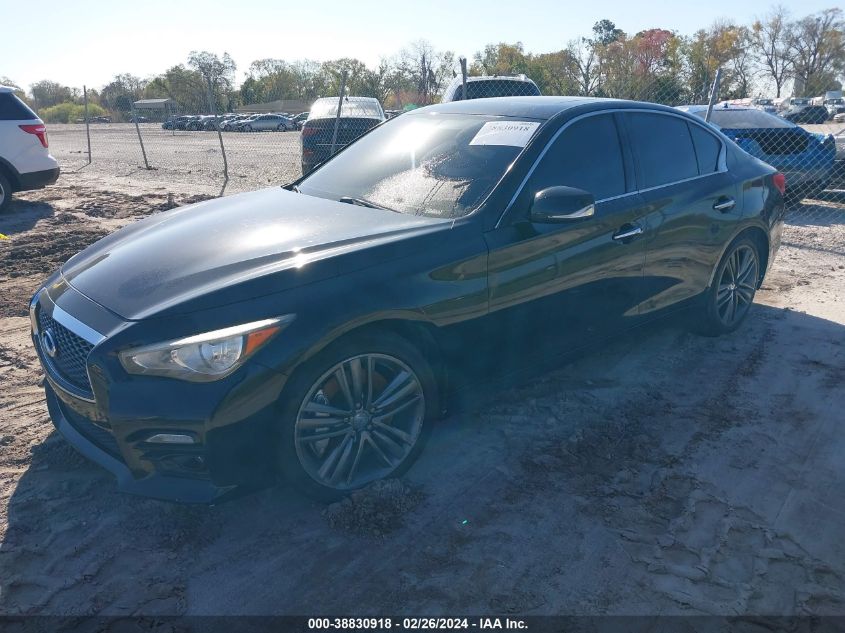 2014 Infiniti Q50 Sport VIN: JN1BV7AR6EM705954 Lot: 38830918