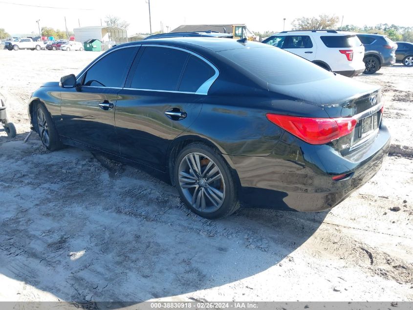 2014 Infiniti Q50 Sport VIN: JN1BV7AR6EM705954 Lot: 38830918