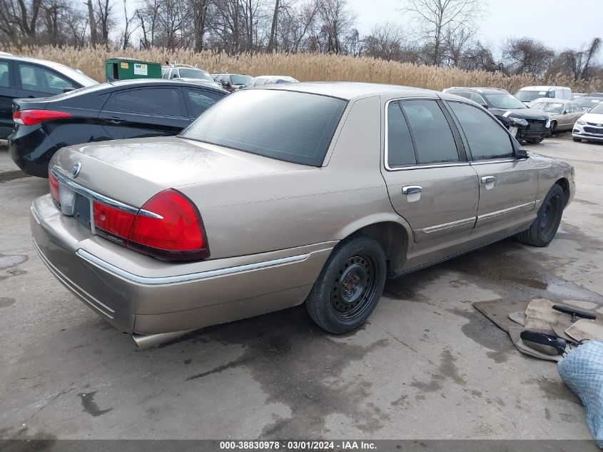 2001 Mercury Grand Marquis Gs VIN: 2MEFM74W41X642633 Lot: 38830978