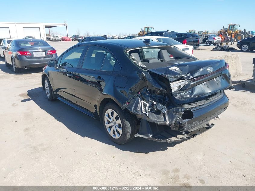 2021 Toyota Corolla Le VIN: JTDEPMAE5MJ143920 Lot: 38831215