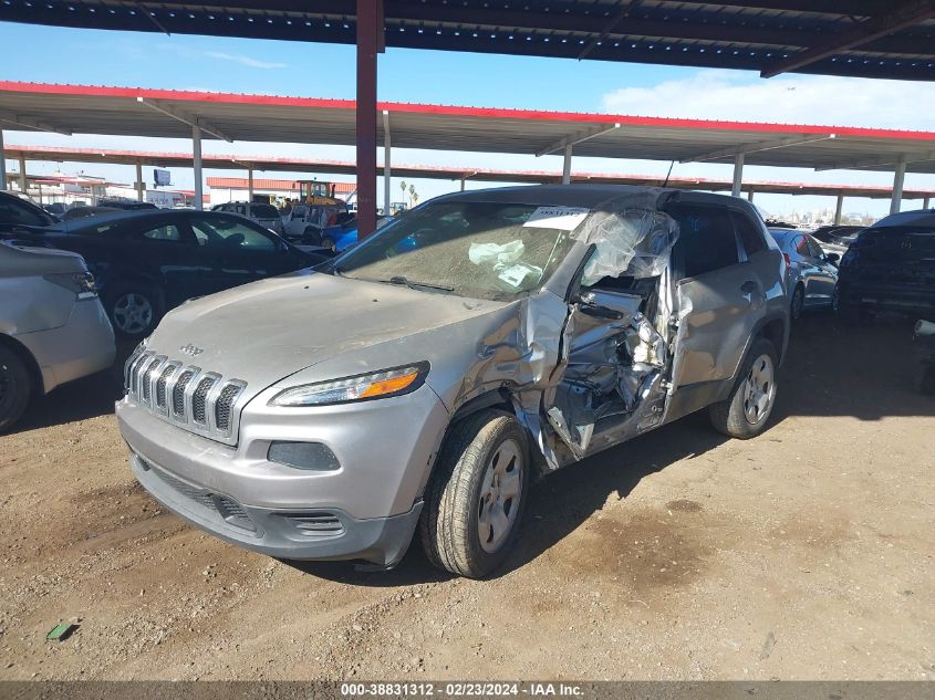 2016 Jeep Cherokee Sport VIN: 1C4PJLAB3GW159146 Lot: 38831312