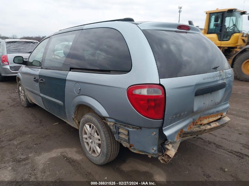 2005 Dodge Grand Caravan Se VIN: 1D4GP24R05B314437 Lot: 38831525