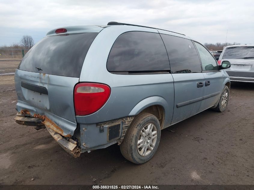 2005 Dodge Grand Caravan Se VIN: 1D4GP24R05B314437 Lot: 38831525