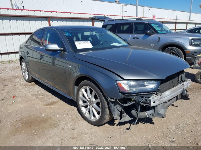 2014 Audi A4 2.0T Premium VIN: WAUEFAFL1EA081343 Lot: 38831842