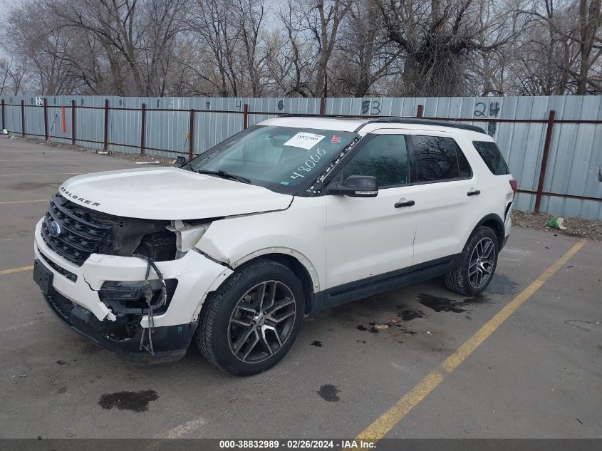 2016 Ford Explorer Sport VIN: 1FM5K8GT1GGB95554 Lot: 38832989