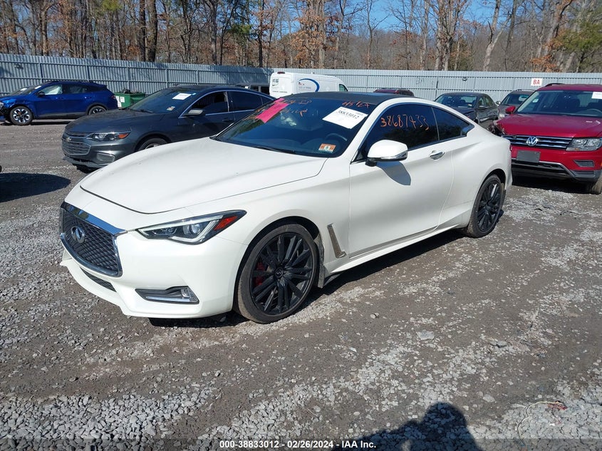 2017 Infiniti Q60 3.0T Red Sport 400 VIN: JN1FV7EL4HM700313 Lot: 38833012
