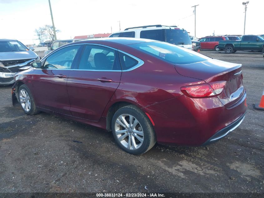 2015 Chrysler 200 Limited VIN: 1C3CCCAB1FN738265 Lot: 38833124