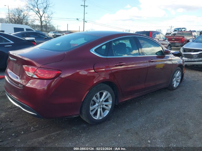 2015 Chrysler 200 Limited VIN: 1C3CCCAB1FN738265 Lot: 38833124