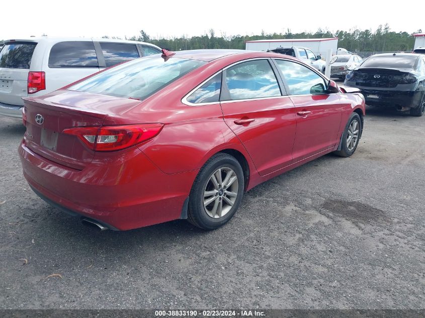 2017 Hyundai Sonata Se VIN: 5NPE24AF4HH564677 Lot: 38833190