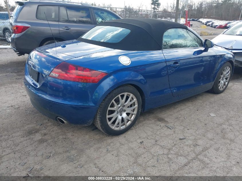 2008 Audi Tt 3.2 VIN: TRURD38JX81029074 Lot: 38833225