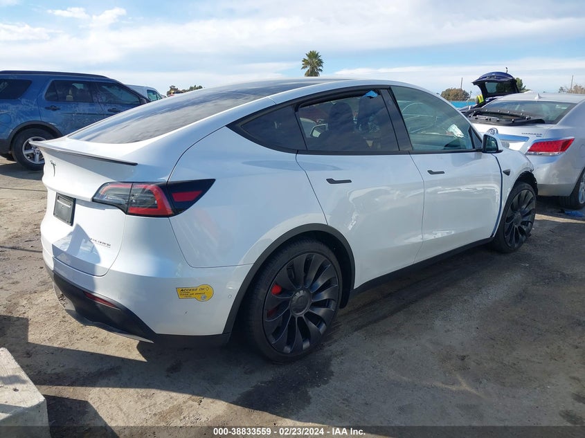 VIN 7SAYGDEF2NF451638 2022 TESLA MODEL Y PERFORMANCE DUAL MOTOR ALL-WHEEL DRIVE