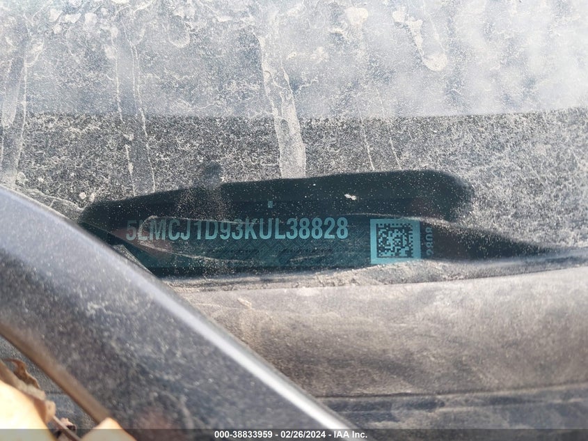 2019 LINCOLN MKC STANDARD - 5LMCJ1D93KUL38828