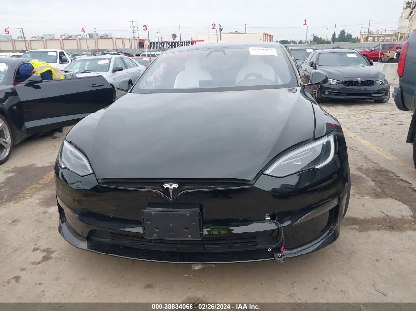 2022 Tesla Model S Plaid Tri Motor All-Wheel Drive VIN: 5YJSA1E63NF482609 Lot: 38834066