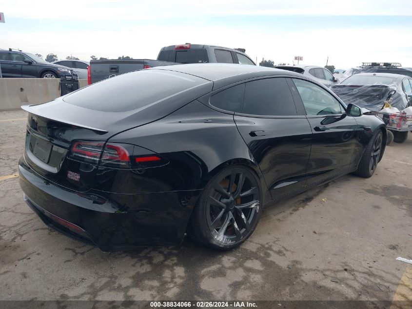 2022 Tesla Model S Plaid Tri Motor All-Wheel Drive VIN: 5YJSA1E63NF482609 Lot: 38834066