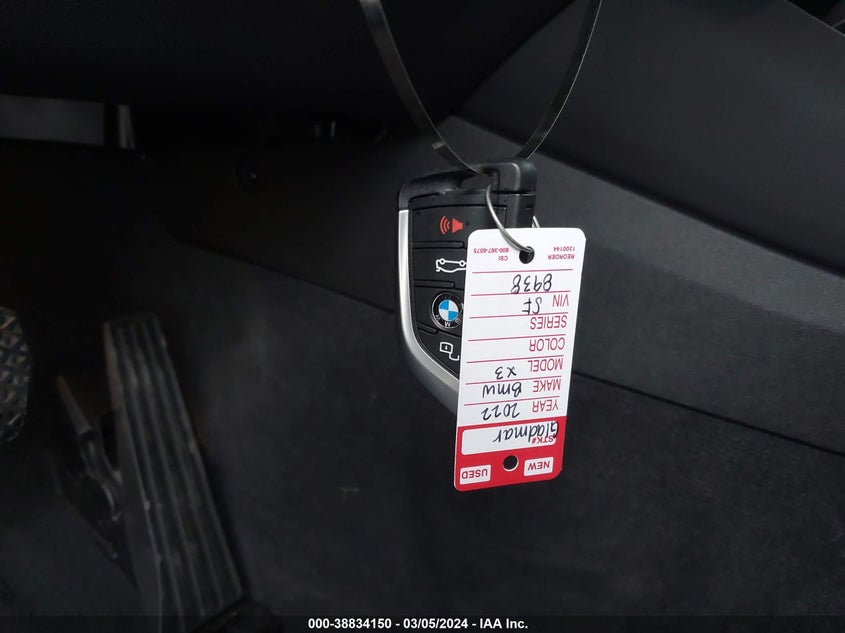 VIN WBX57DP00NN145194 2022 BMW X3 XDRIVE30I