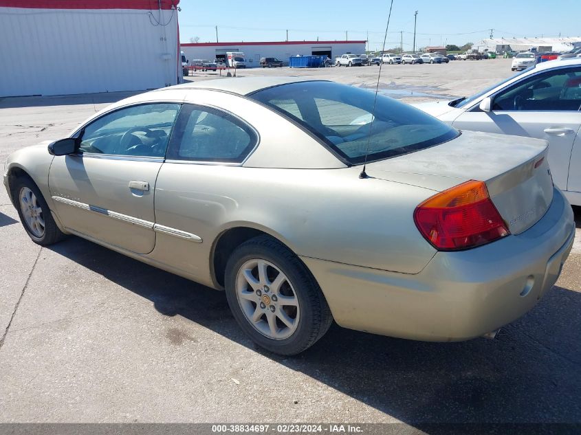 2001 Chrysler Sebring Lx VIN: 4C3AG42H21E107990 Lot: 38834697