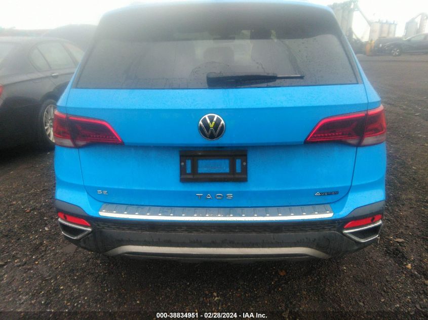 2022 Volkswagen Taos 1.5T Sel VIN: 3VV2X7B2XNM070333 Lot: 38834951