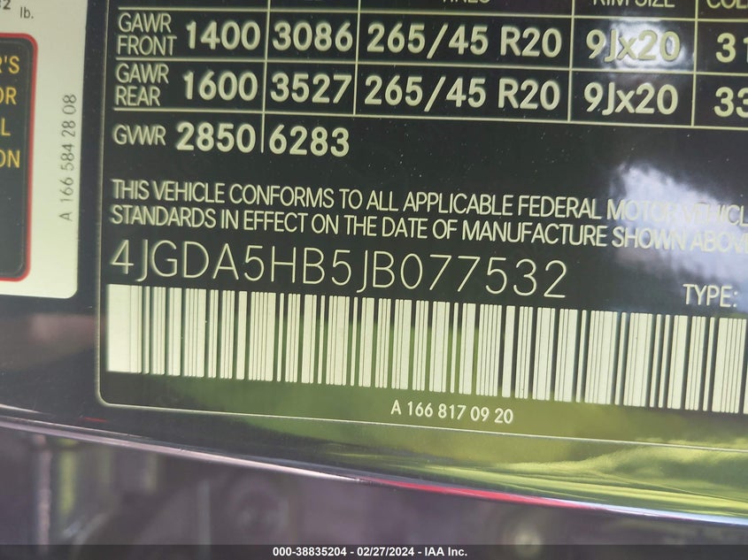 2018 MERCEDES-BENZ GLE 350 350 4MATIC - 4JGDA5HB5JB077532