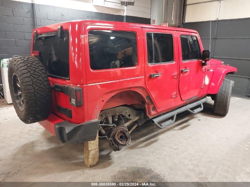 2017 Jeep Wrangler Unlimited Sahara 4X4 VIN: 1C4HJWEG6HL543338 Lot: 38835590