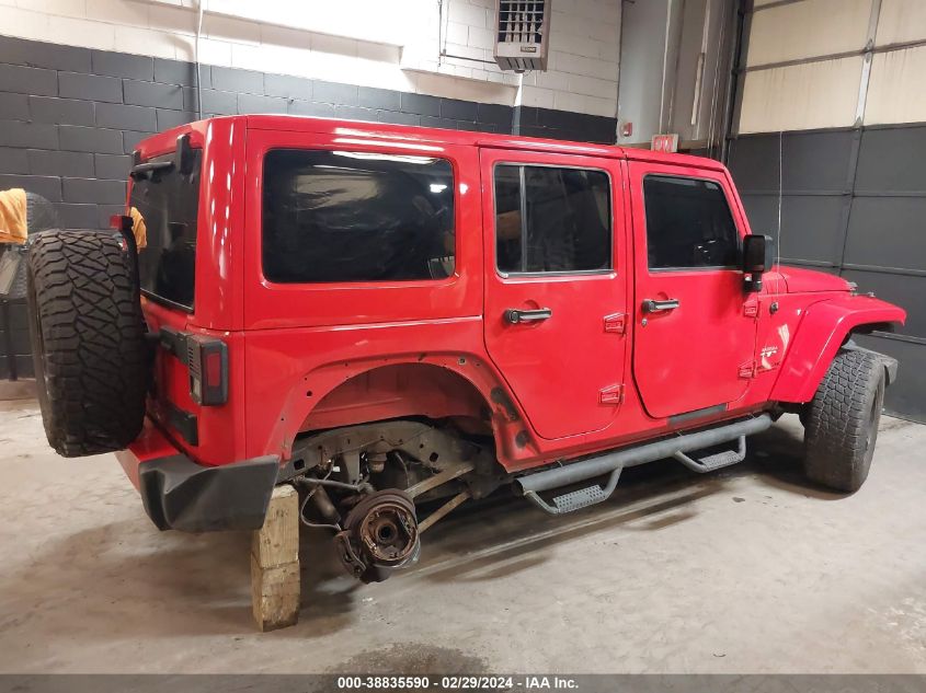 2017 Jeep Wrangler Unlimited Sahara 4X4 VIN: 1C4HJWEG6HL543338 Lot: 38835590