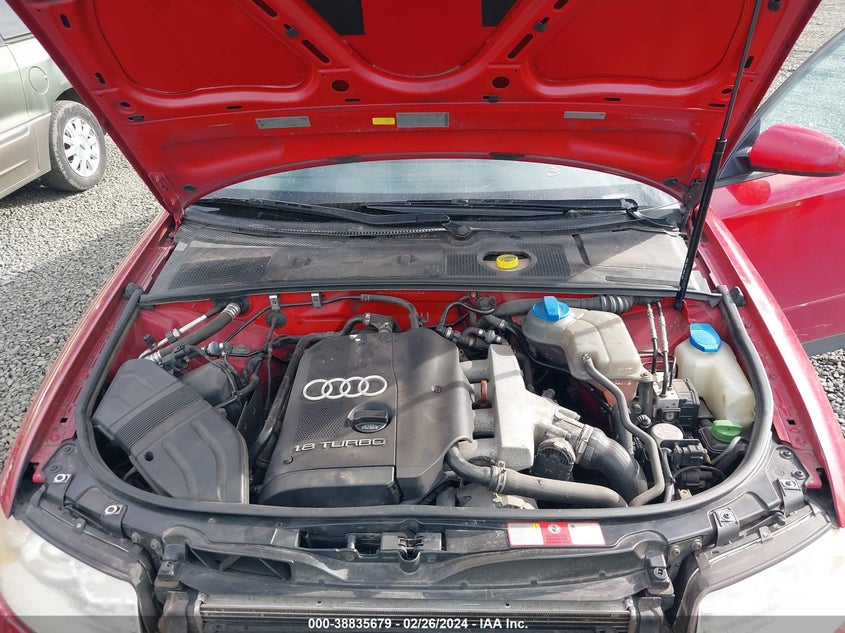 2002 Audi A4 1.8T VIN: WAULC68EX2A214284 Lot: 38835679