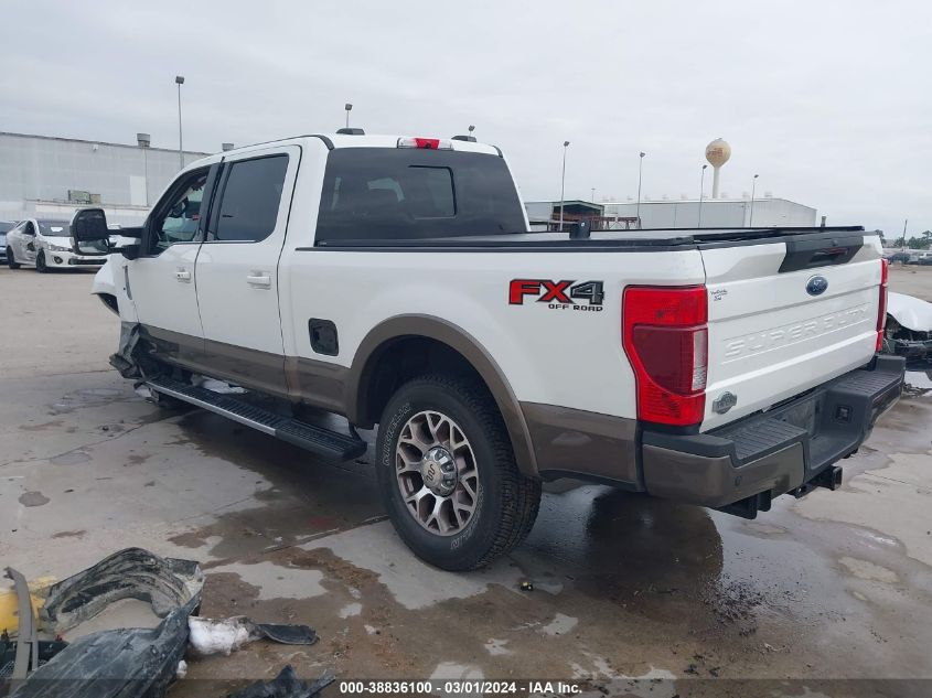 2022 Ford F-250 King Ranch VIN: 1FT7W2BN0NEC85987 Lot: 38836100