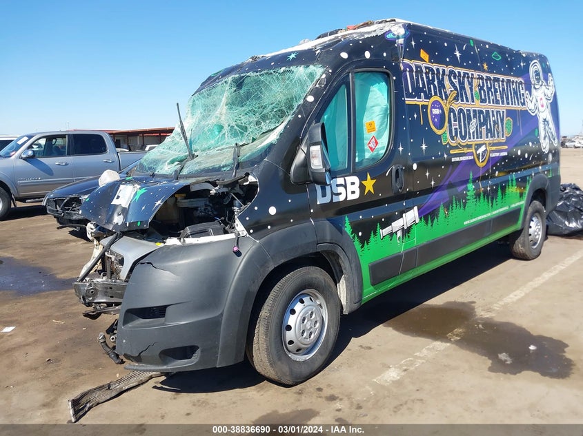 VIN 3C6LRVDG0ME544221 2021 RAM PROMASTER 2500 HIGH ROOF 159 WB
