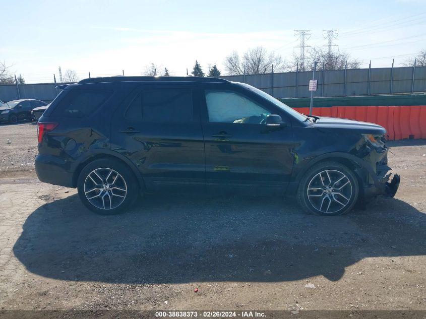 2016 Ford Explorer Sport VIN: 1FM5K8GT6GGB61027 Lot: 38838373