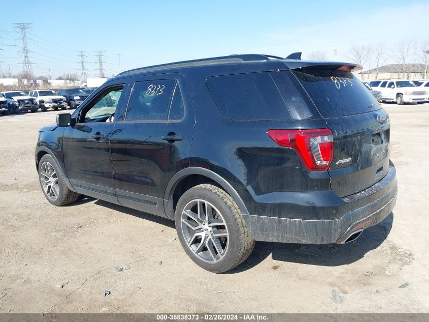 2016 Ford Explorer Sport VIN: 1FM5K8GT6GGB61027 Lot: 38838373