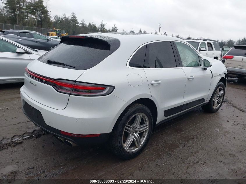 2021 Porsche Macan S VIN: WP1AB2A59MLB38742 Lot: 38838393