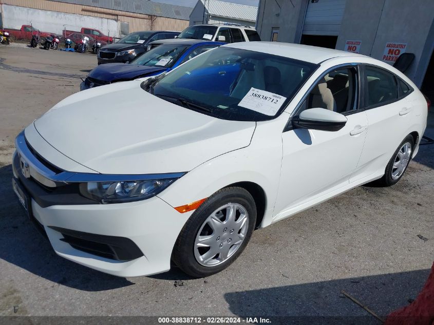 2018 Honda Civic Lx VIN: 19XFC2F5XJE207004 Lot: 38838712