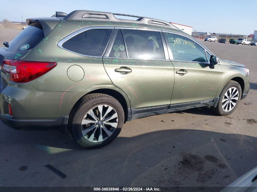 2016 Subaru Outback 2.5I Limited VIN: 4S4BSBNC2G3342443 Lot: 38838946