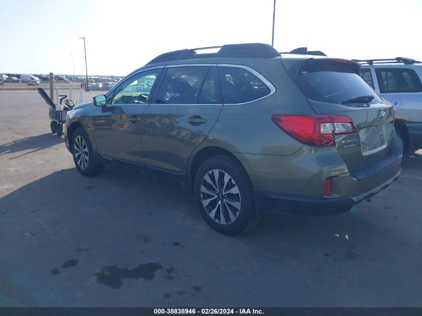 2016 Subaru Outback 2.5I Limited VIN: 4S4BSBNC2G3342443 Lot: 38838946