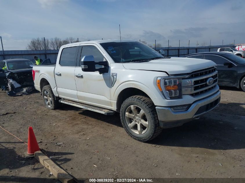 2022 Ford F-150 Lariat VIN: 1FTFW1E80NKE77861 Lot: 38839202