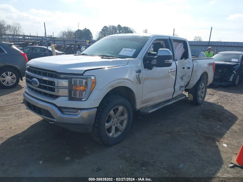 2022 Ford F-150 Lariat VIN: 1FTFW1E80NKE77861 Lot: 38839202