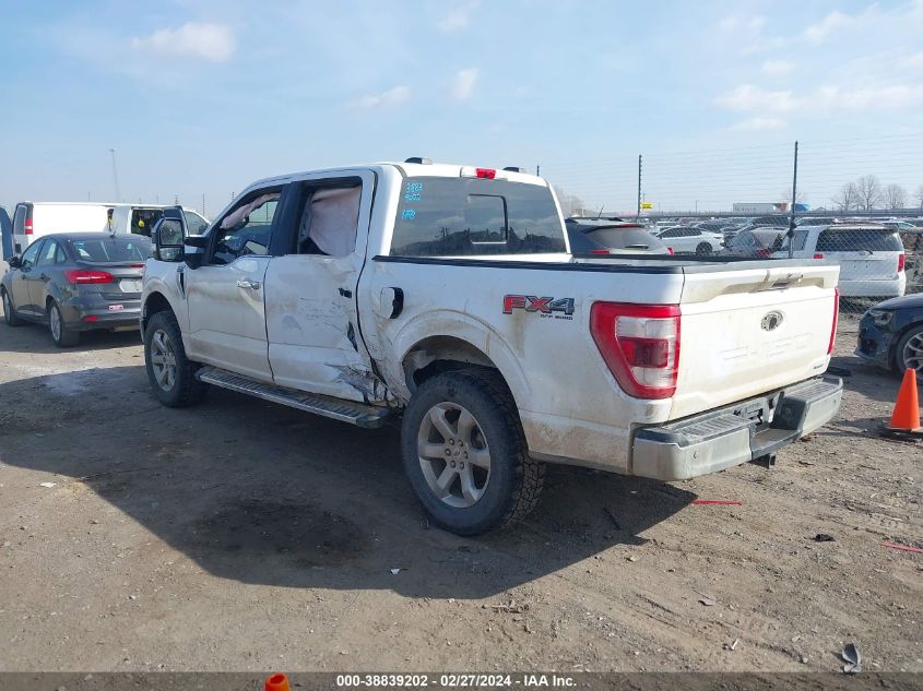 2022 Ford F-150 Lariat VIN: 1FTFW1E80NKE77861 Lot: 38839202