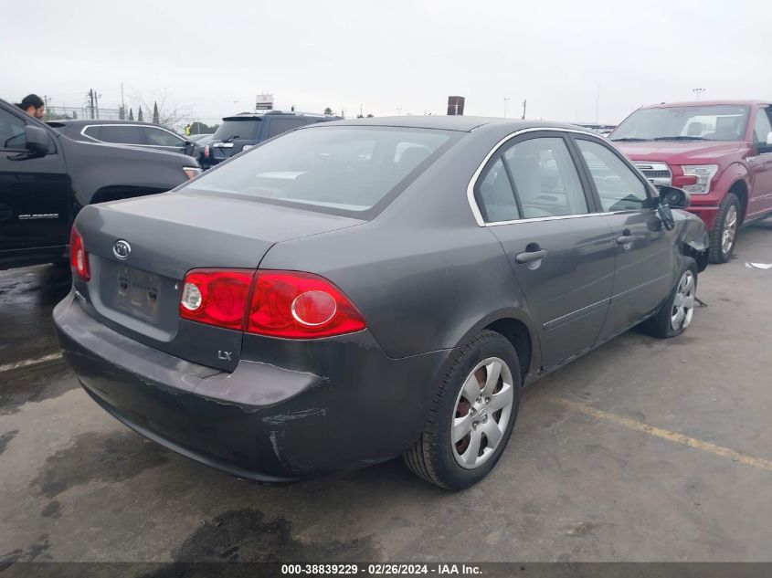 2008 Kia Optima Lx VIN: KNAGE123285176878 Lot: 38839229