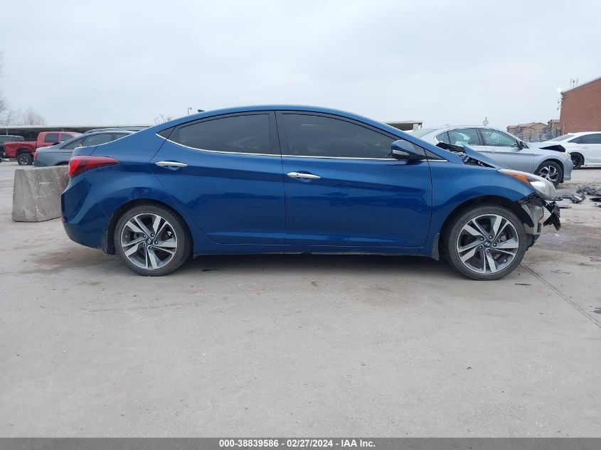 2014 Hyundai Elantra Limited VIN: KMHDH4AEXEU122503 Lot: 38839586