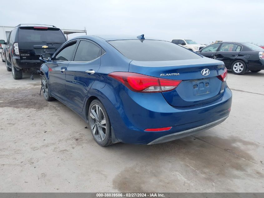 2014 Hyundai Elantra Limited VIN: KMHDH4AEXEU122503 Lot: 38839586